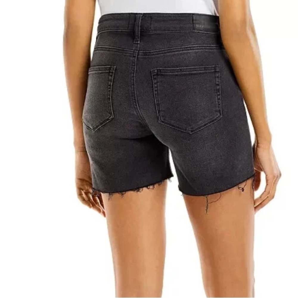 PAIGE Women's Sarah Exposed‎ Button Fly Raw Hem Longline Short size 25 - Picture 2 of 8